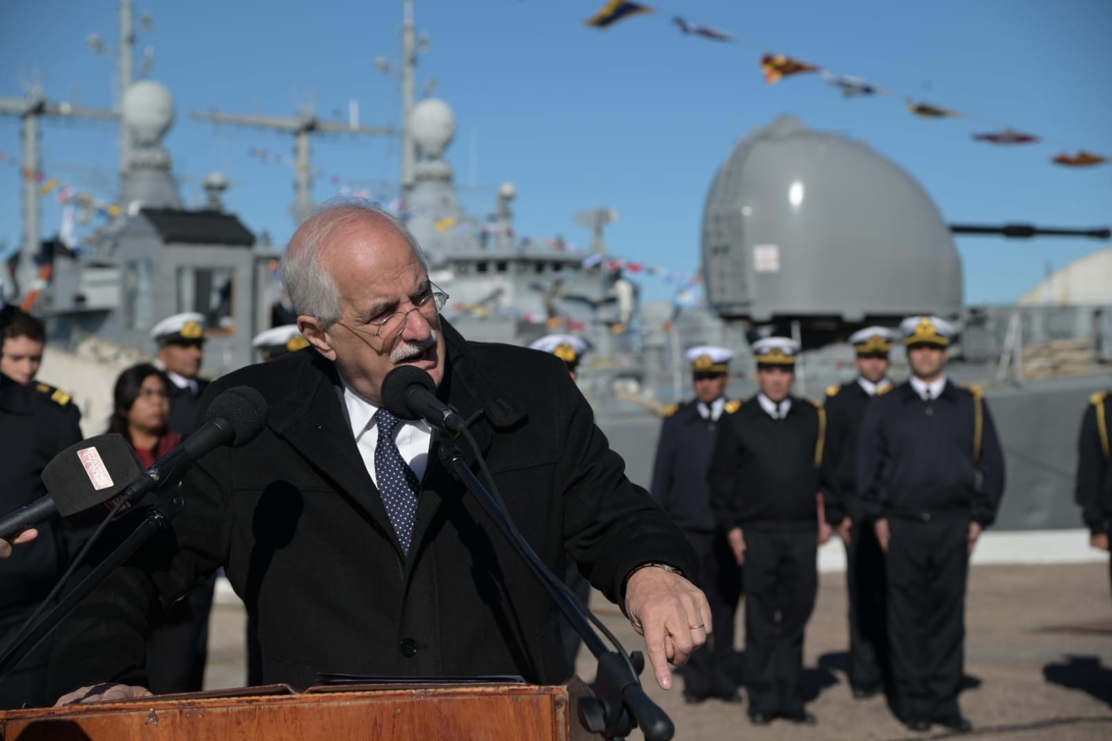 Ceremonia en homenaje a los caídos en el hundimiento del crucero ARA General Belgrano