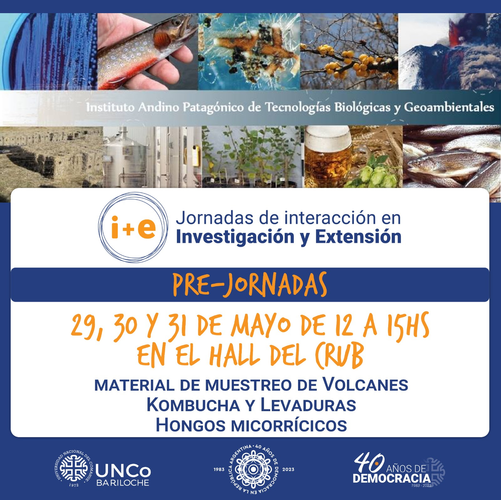 Jornadas de interacción en Investigación y Extensión en la UNCo Bariloche