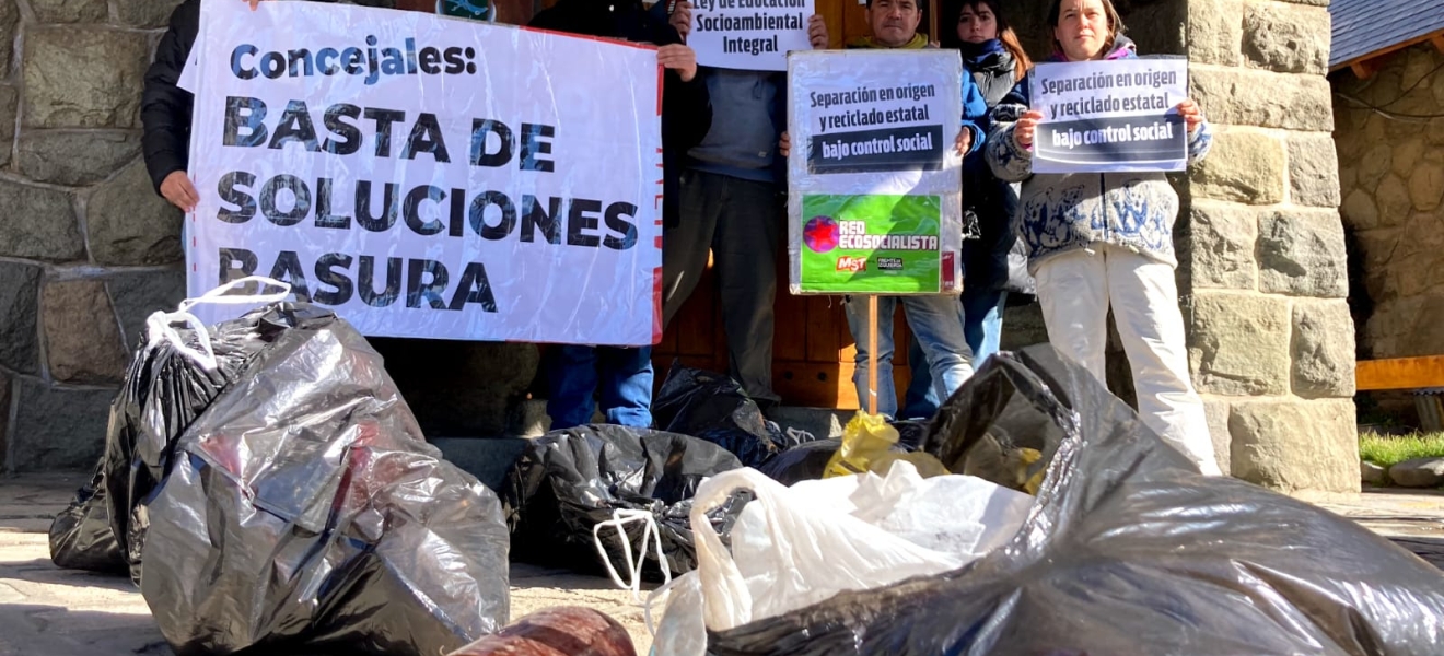 Concejales, basta de soluciones basura fue el reclamo de la Izquierda en Bariloche