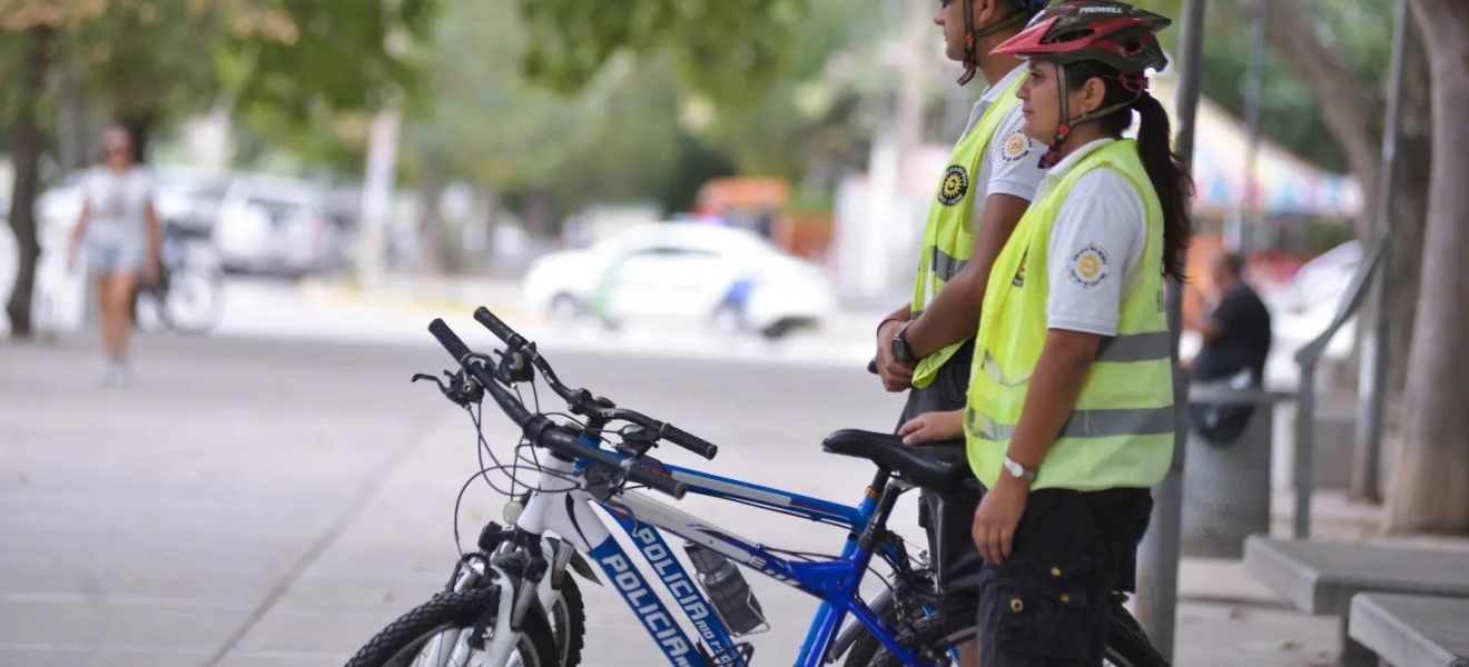 Los bicipolicías de Rio Negro colaboran activamente en la prevención del delito