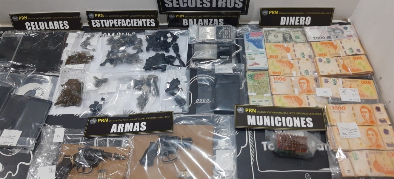 Desarticulan venta de drogas en un barrio de General Roca