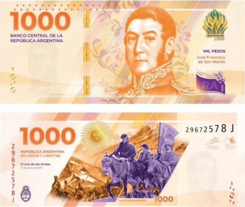 (((video))) El nuevo billete de $ 1.000 con la imagen de San Martín ya está en circulación