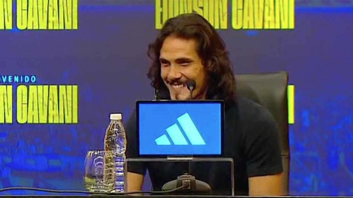 (((video))) ¿Qué dijo Edinson Cavani en su presentación como jugador de Boca?