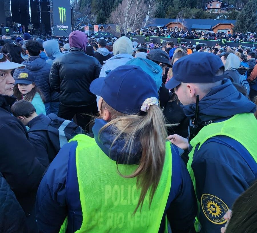 Más de 120 efectivos por día custodiaron la Fiesta Nacional de la Nieve