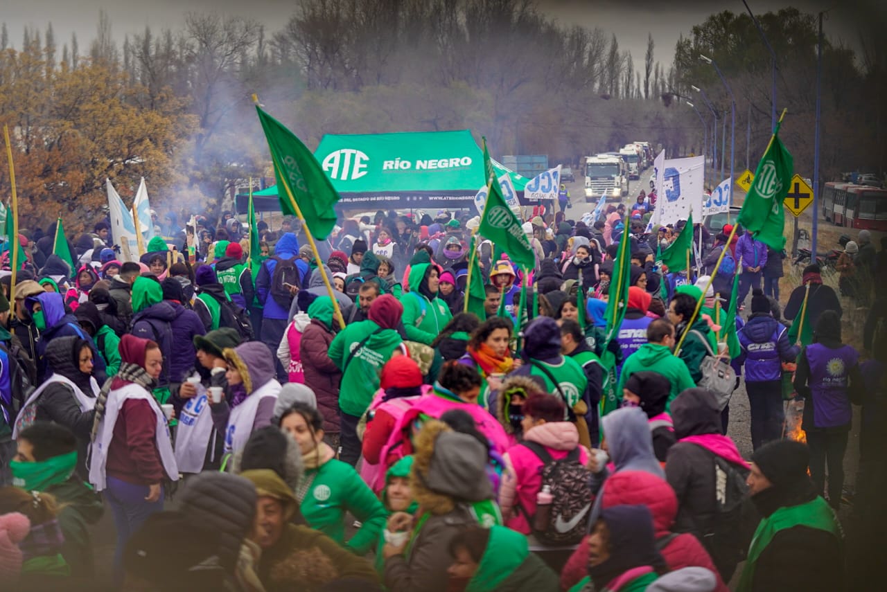El lunes ATE Río Negro protesta por salarios y no descarta movilizar a las rutas