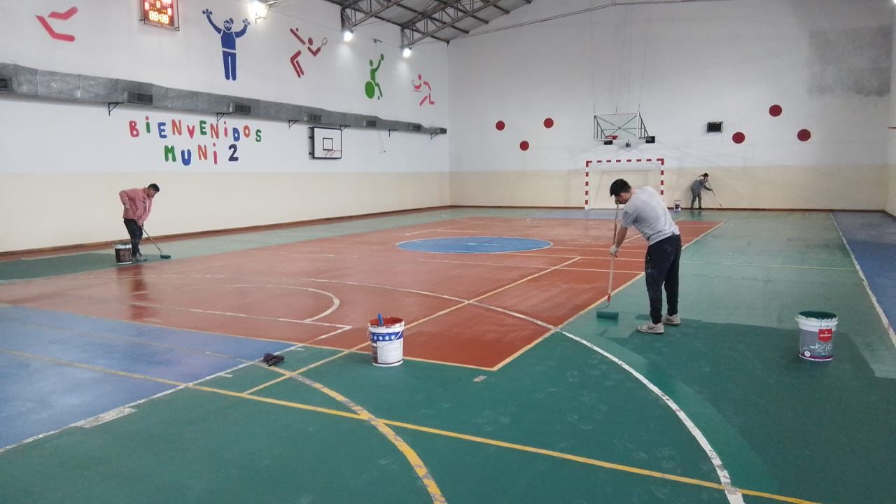 Bariloche continúa con la mejora integral del Gimnasio Municipal 2