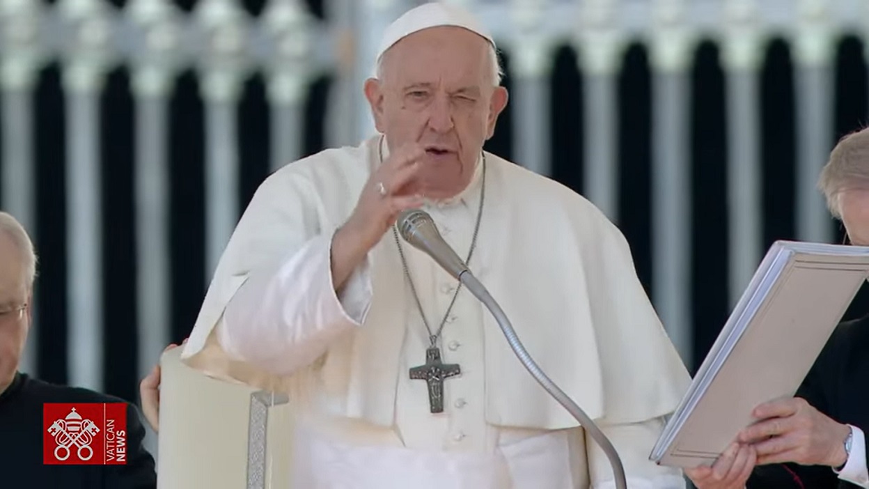 El Papa Francisco saludó al nieto 133 en la Plaza San Pedro