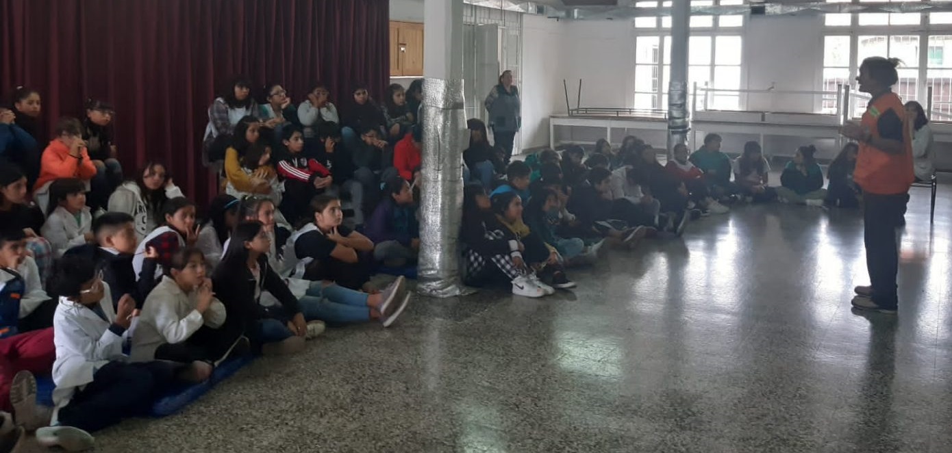 Programa de Protección Civil con escuelas y jardines de Bariloche