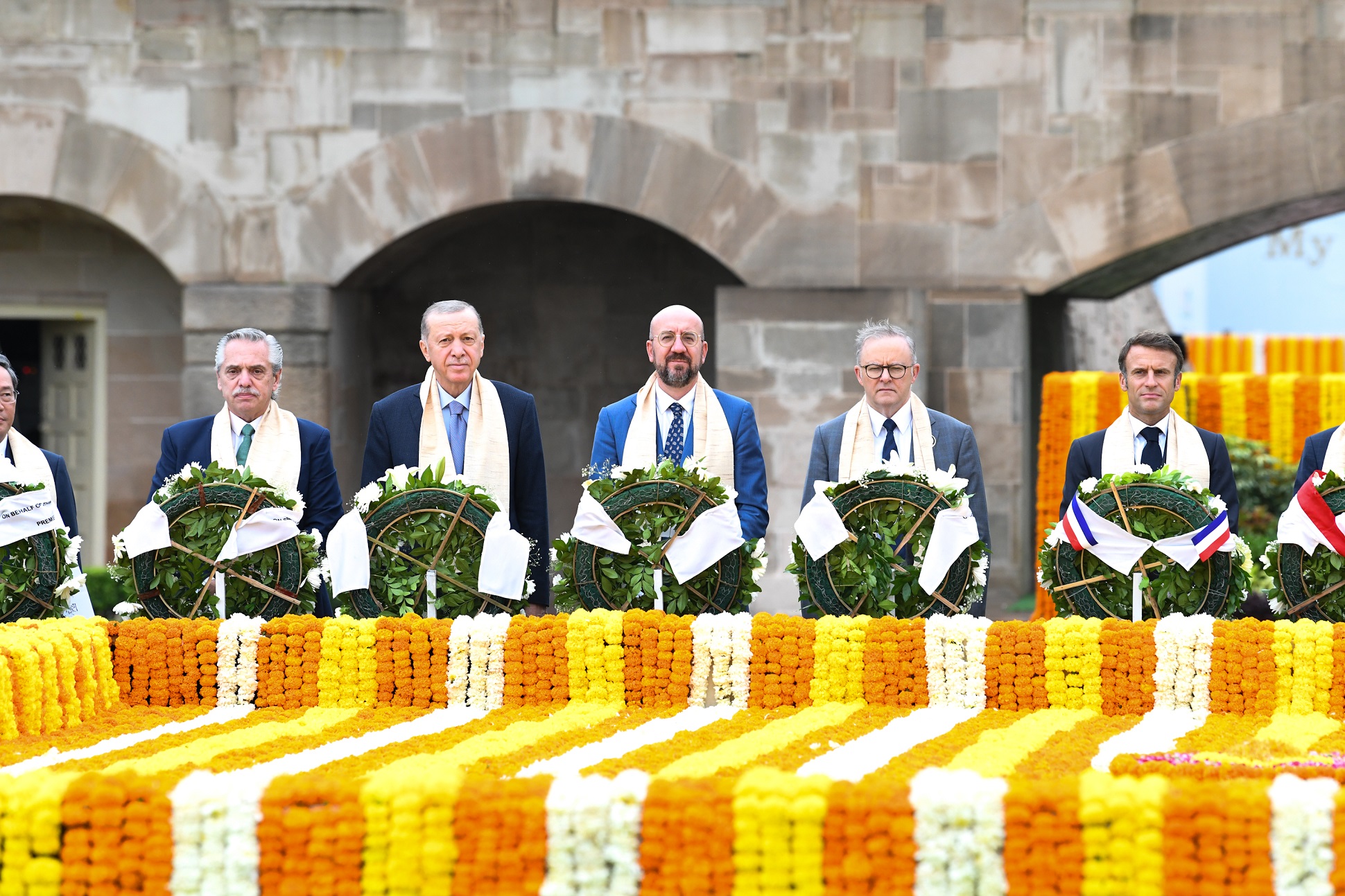 (((video))) El presidente participó de un homenaje a Mahatma Gandhi junto a líderes y lideresas del G20