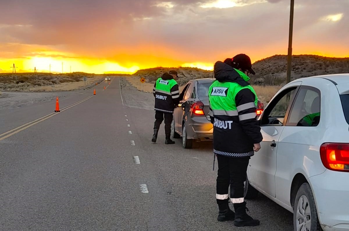 Chubut: cerca de 8 mil vehículos controlados durante el fin de semana