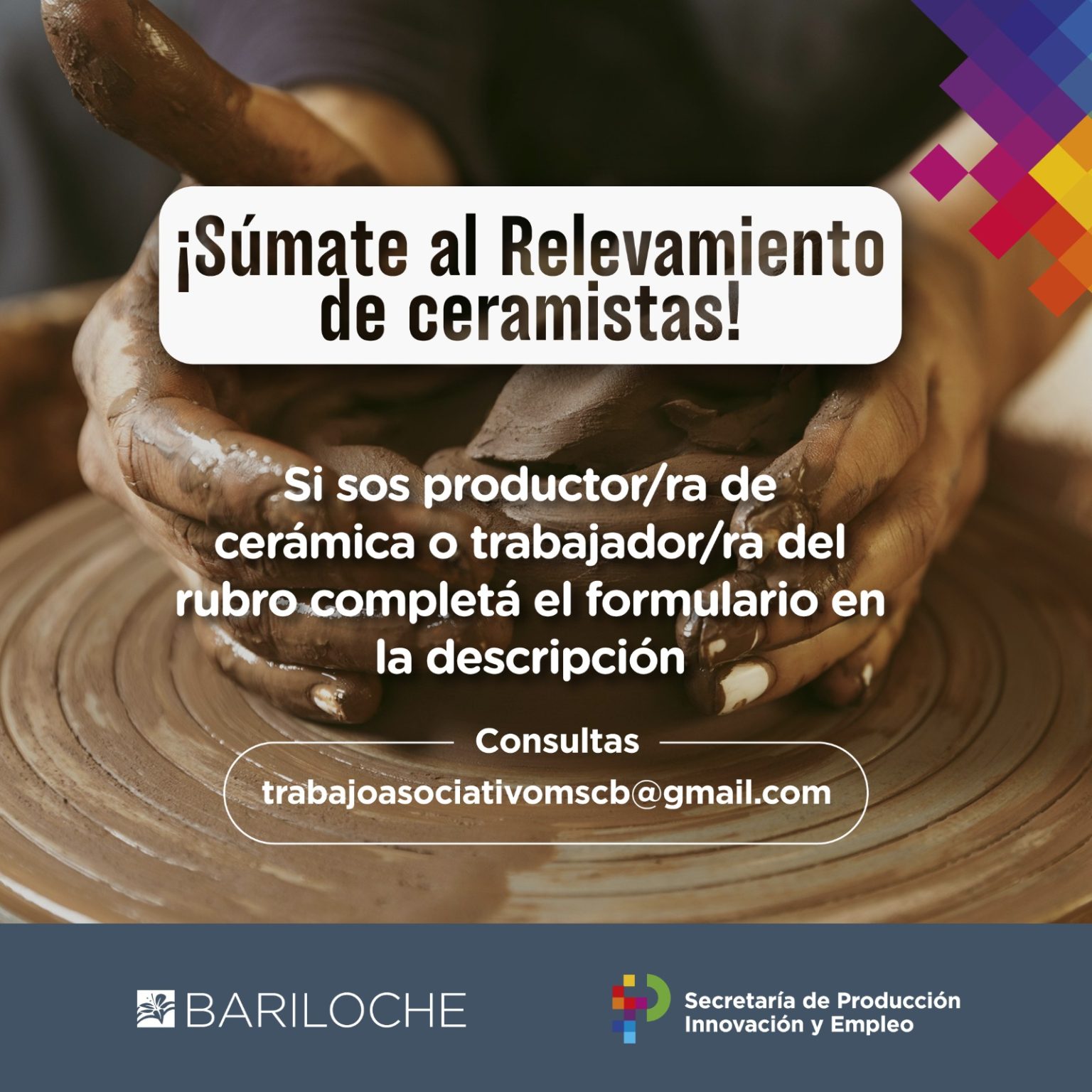 Municipio de Bariloche lanza un Relevamiento para Ceramistas