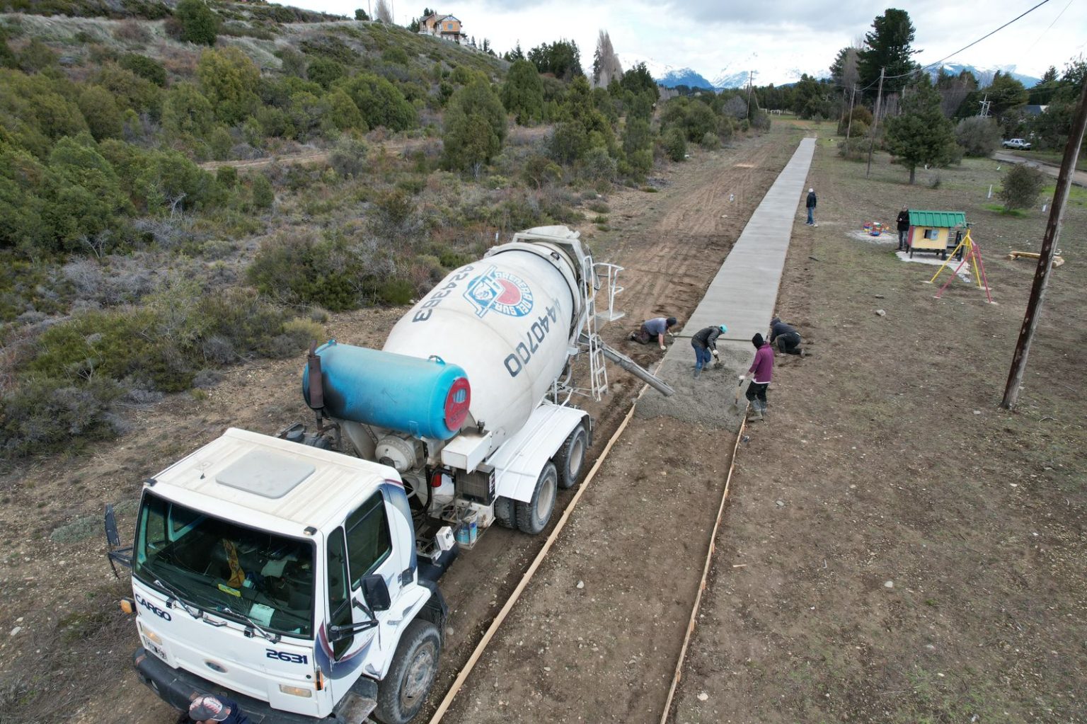 Comenzó en Bariloche la construcción del nuevo Paseo de Costa del Sol