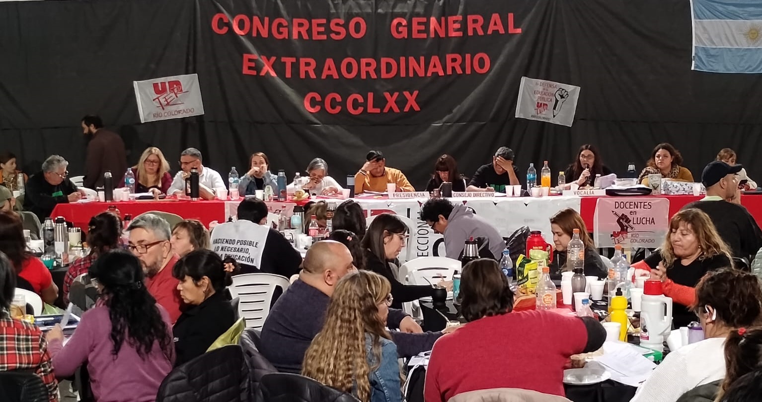 (((video))) Congreso docente acepta la propuesta salarial de Río Negro con condicionamientos