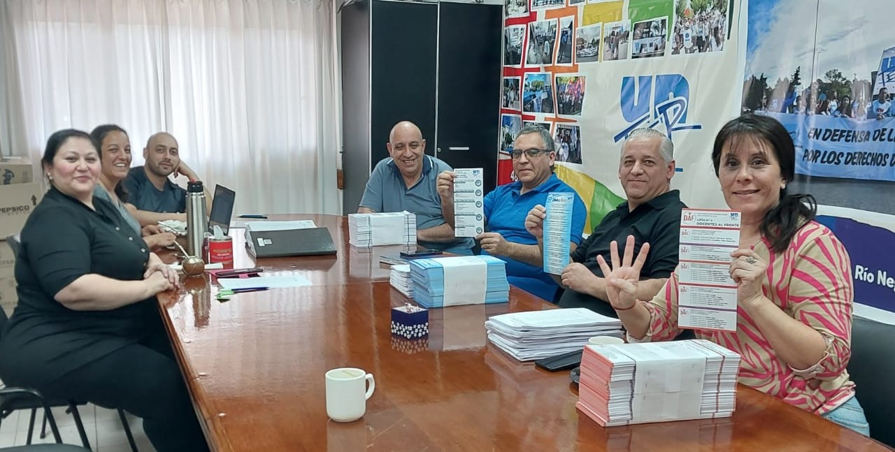 Se presentaron las boletas para las elecciones institucionales docentes en Rio Negro