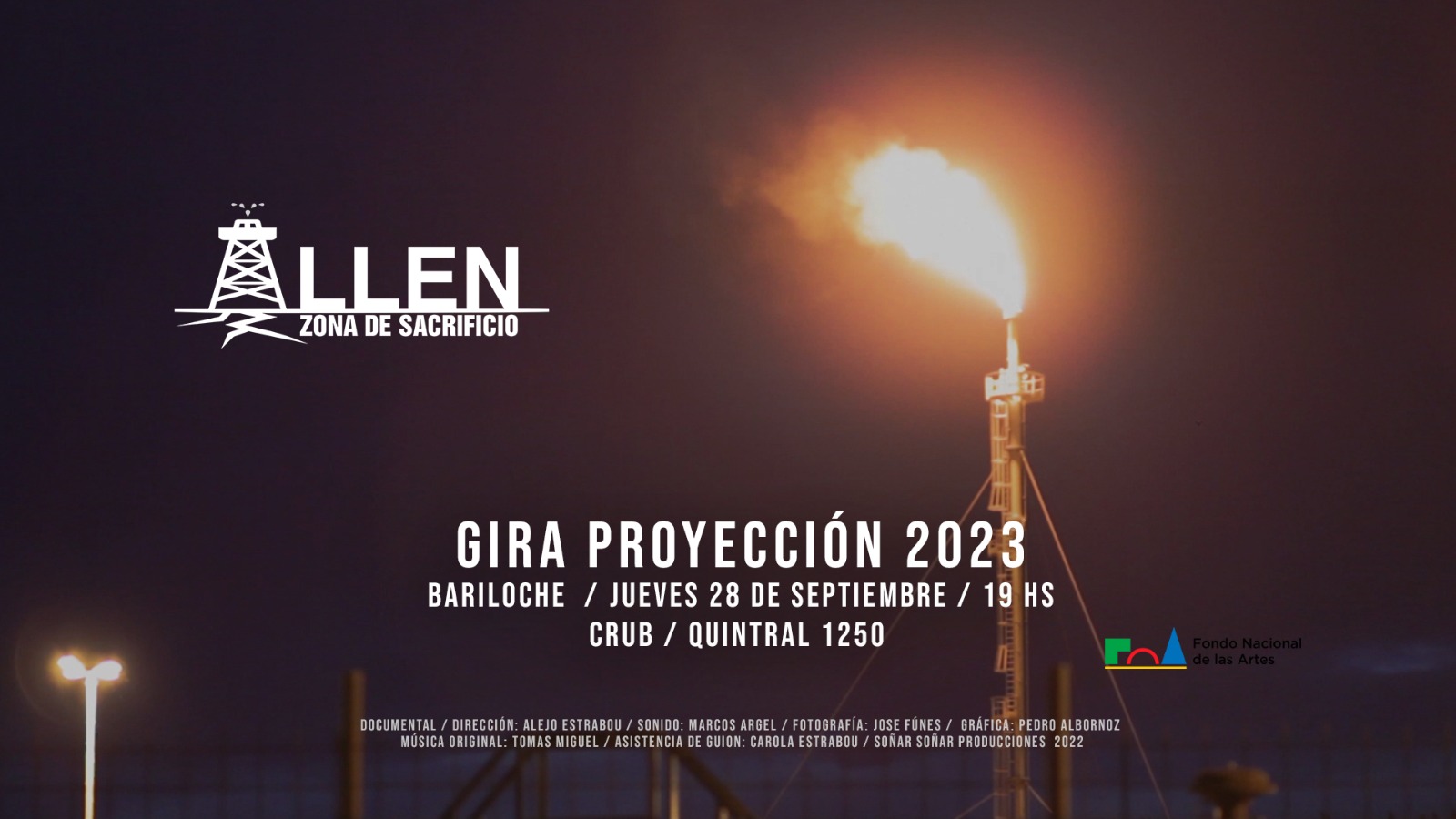 Presentan el documental Allen Zona de Sacrificio en la Unco Bariloche