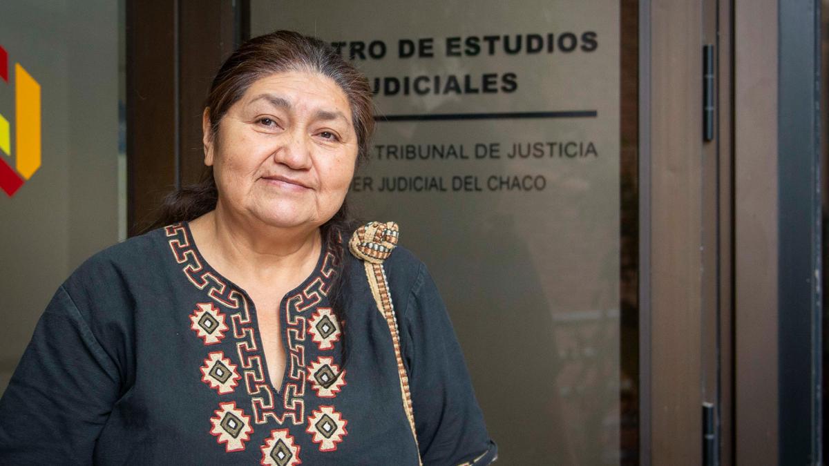 Una mujer indígena Qom, funcionaria del Poder Judicial chaqueño