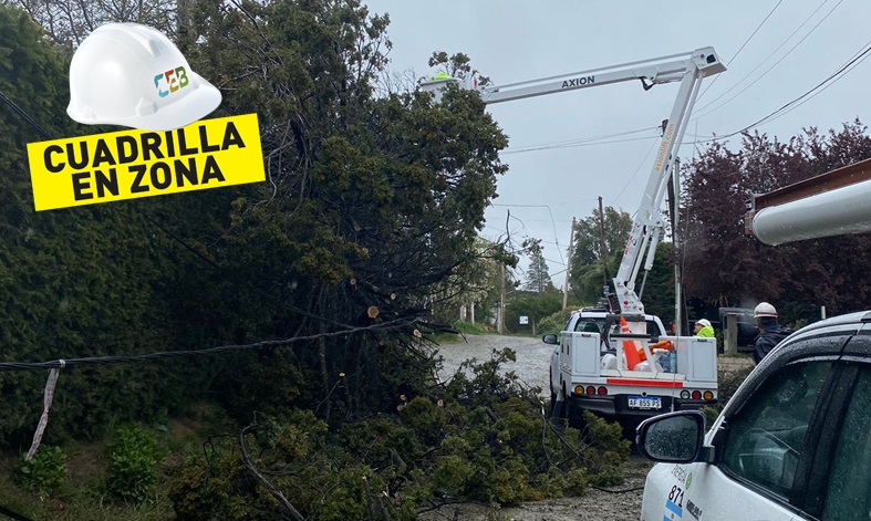 La CEB trabaja en los inconvenientes provocados por el temporal de viento en Bariloche