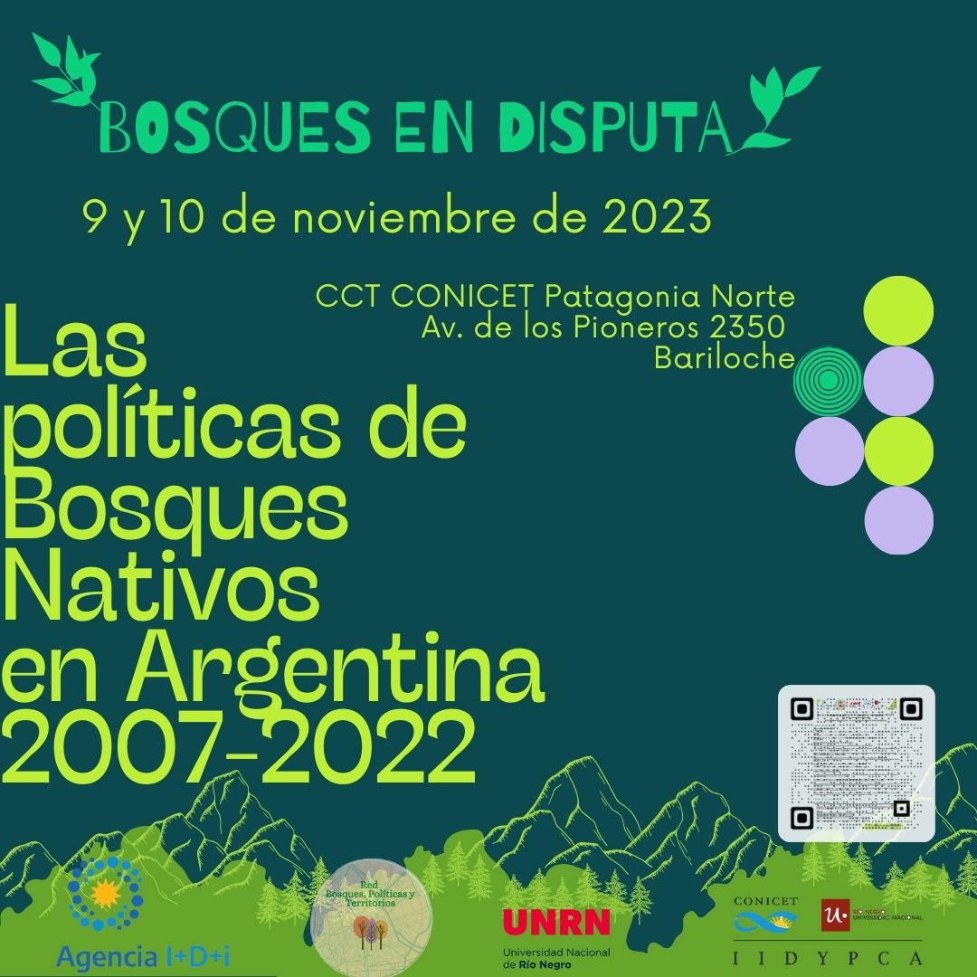Bariloche: Jornadas Bosques en disputa, 9 y 10 de noviembre