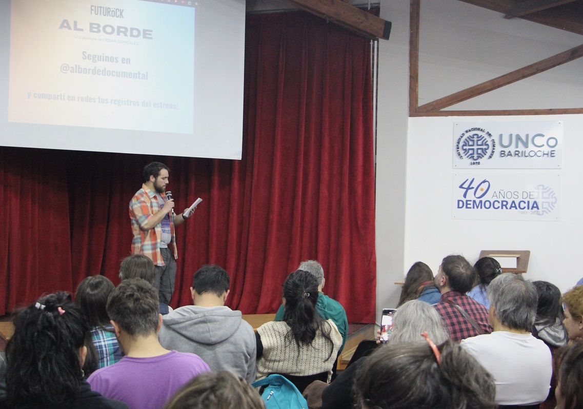 Se proyectó el documental Al Borde en el Aula Magna de la UNCo Bariloche