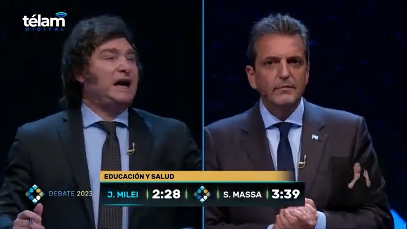 (((video))) Massa propuso aumentar la inversión educativa y Milei dijo que seguirán siendo públicas
