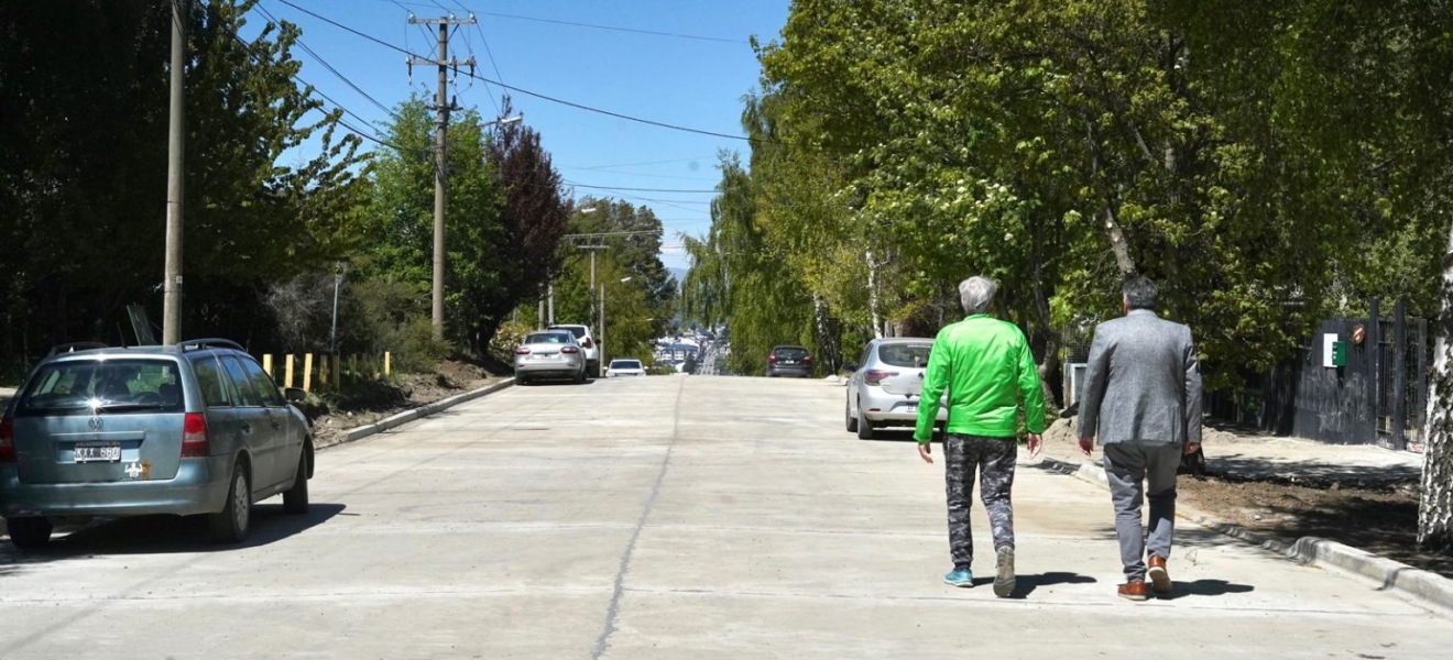 Municipio de Bariloche terminó la pavimentación de calle 24 de septiembre