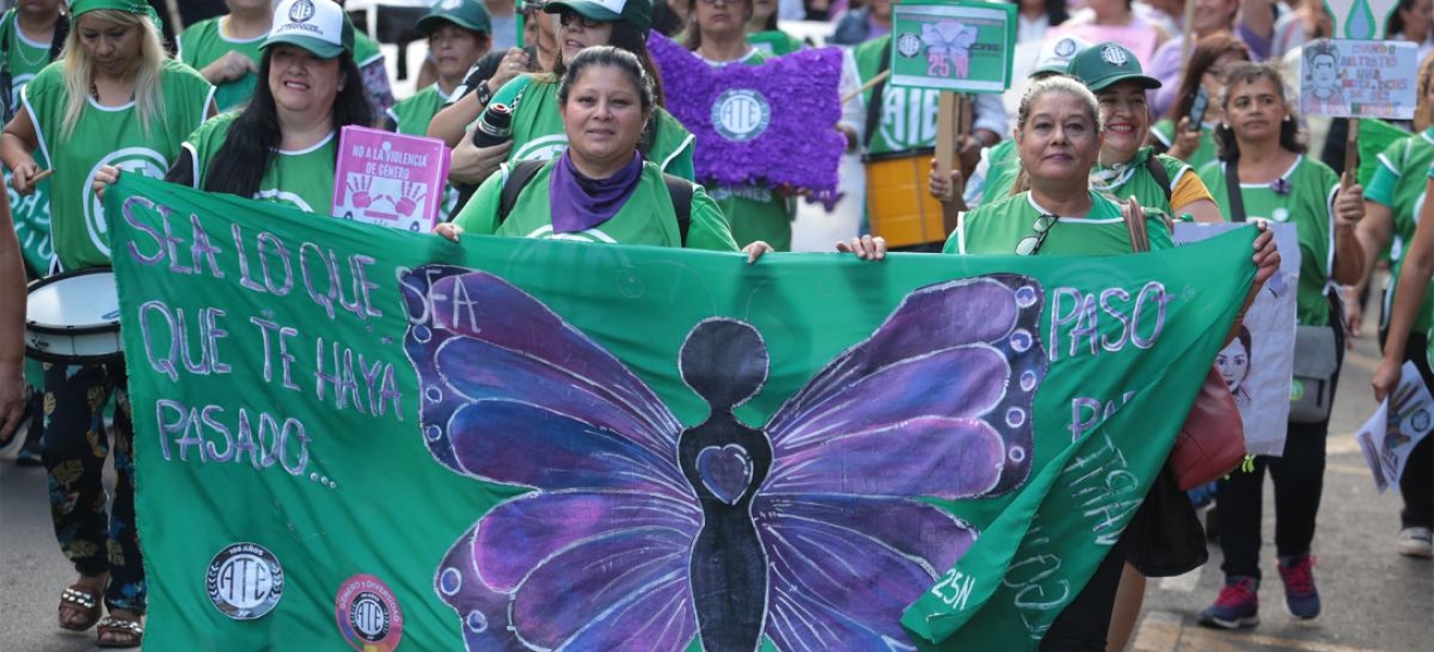 25N: Marchas en las provincias por el Día Internacional de la Lucha contra la Violencia hacia la Mujer