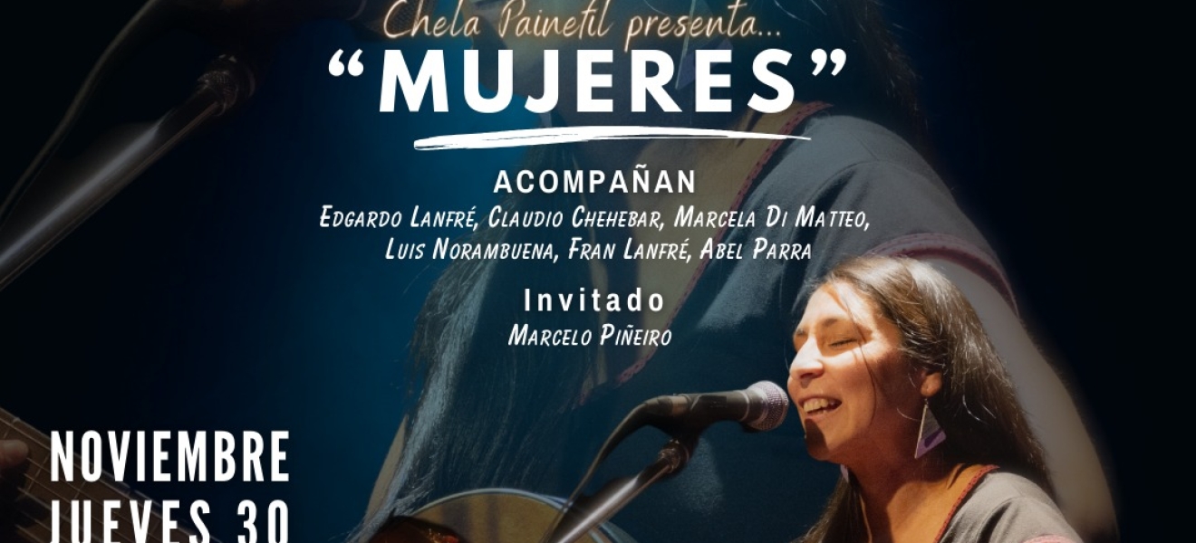 Bariloche: Chela Painefil presenta Mujeres, su 1er disco en el Puerto San Carlos