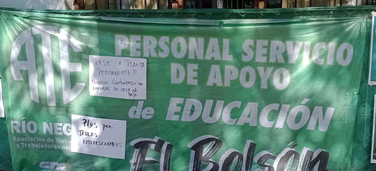 ATE denuncia la falta de insumos y alimentos frescos en las escuelas de la Comarca Andina
