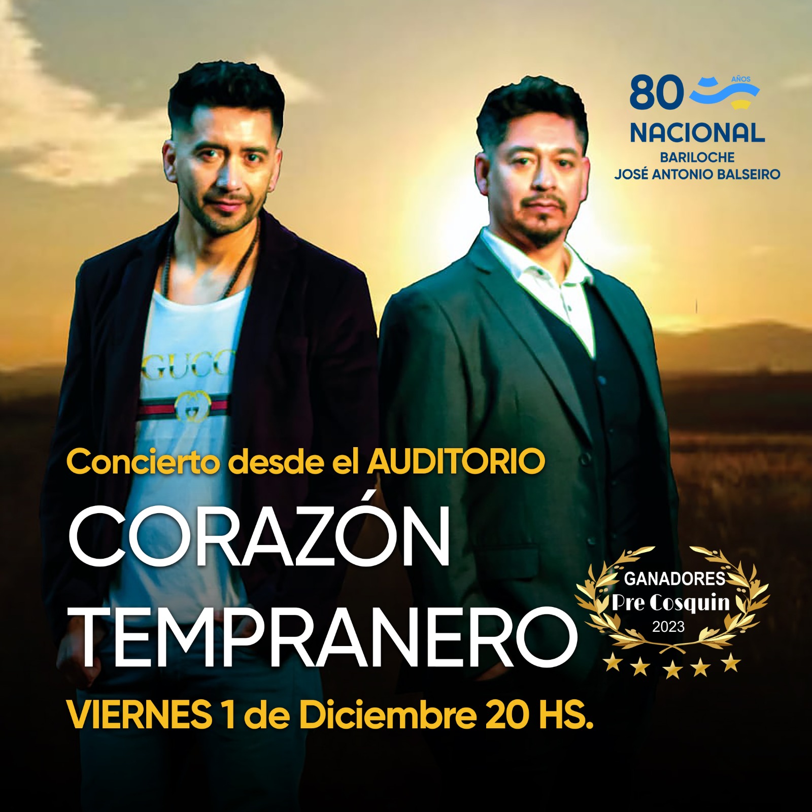 Corazón Tempranero se presenta en el Auditorio de Radio Nacional Bariloche