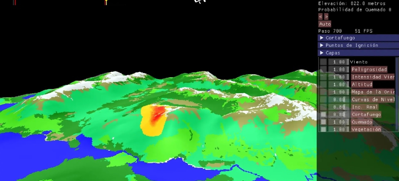 Desarrollan en Rio Negro un sistema de simulación para mitigar incendios forestales