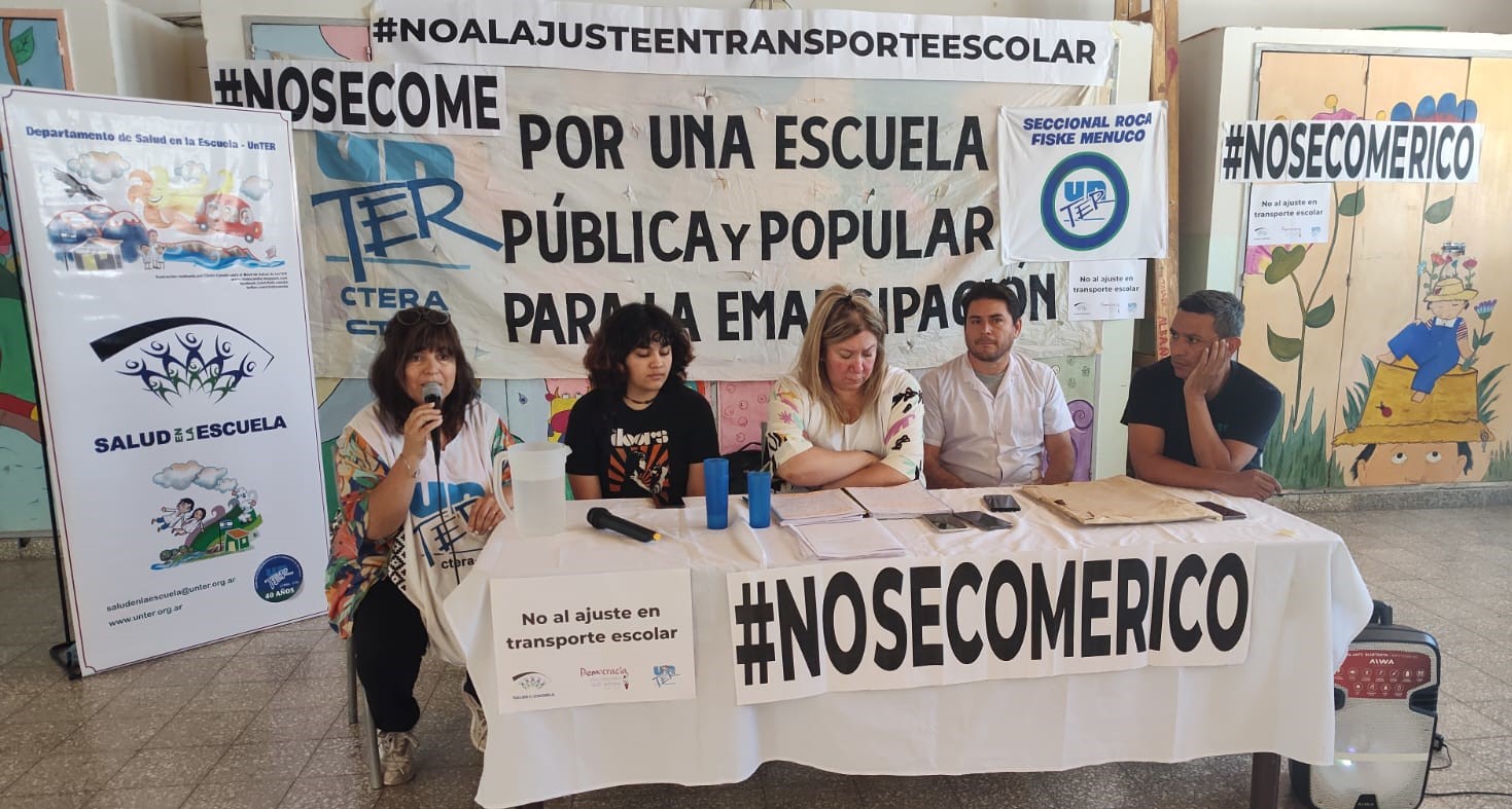 (((video))) UnTER denuncia falta de comedores y transporte escolar en Gral. Roca