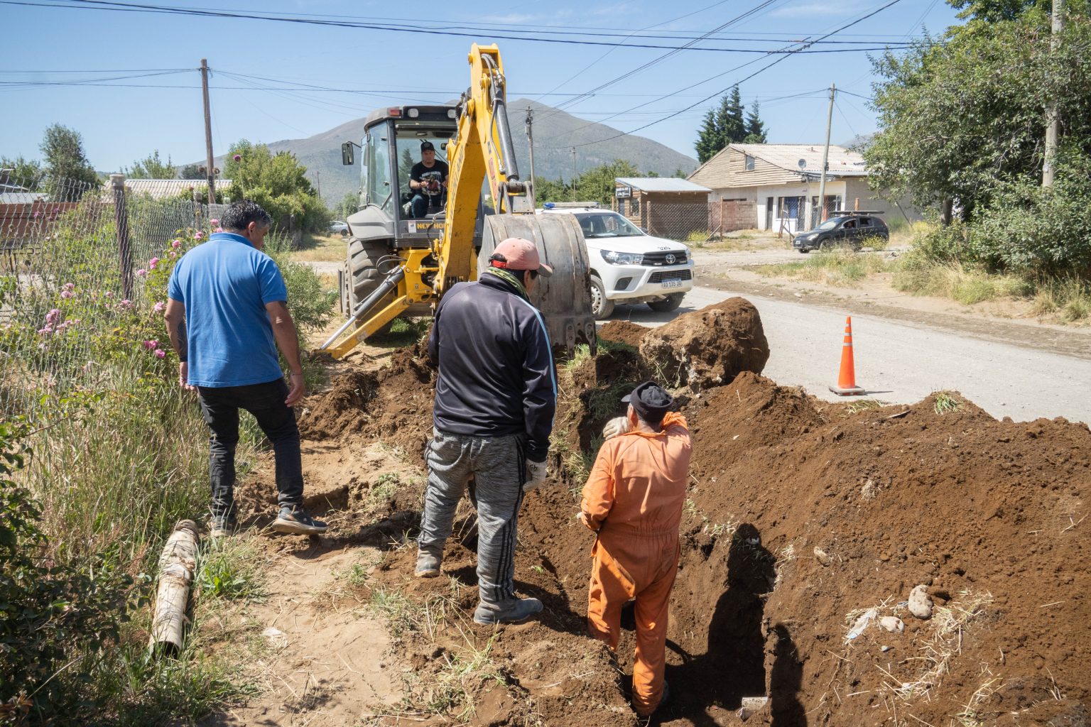 Bariloche: Trabajos de prevención para evitar inundaciones en el invierno en barrio El Frutillar