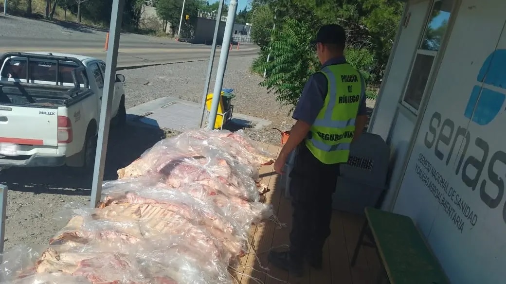 La Policía de Rio Negro secuestró más de media tonelada de carne en distintos operativos