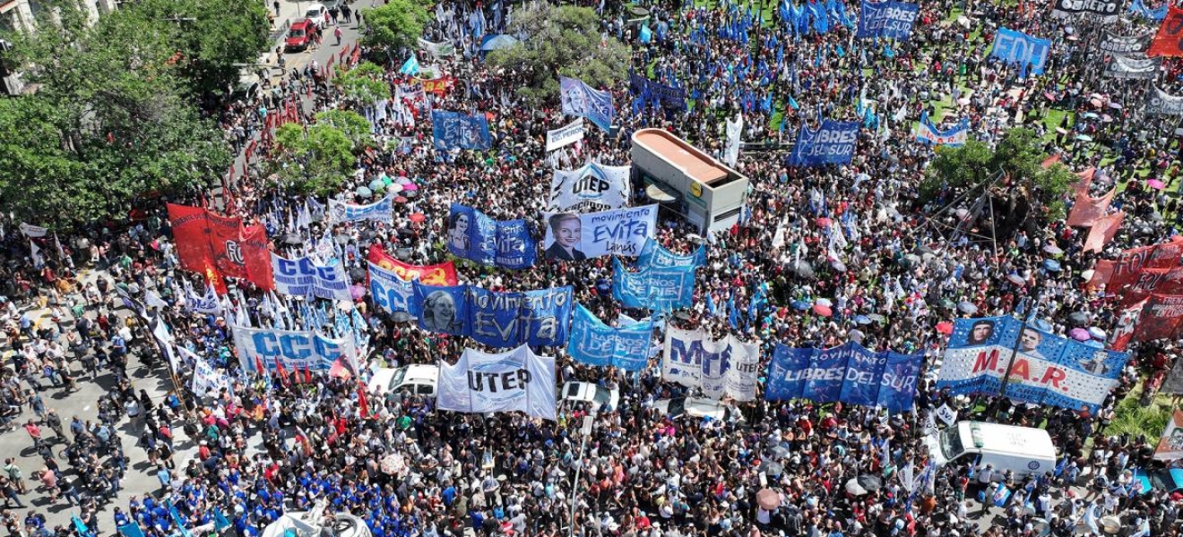 Organizaciones sociales realizan el primer paro en la era Milei contra el ajuste