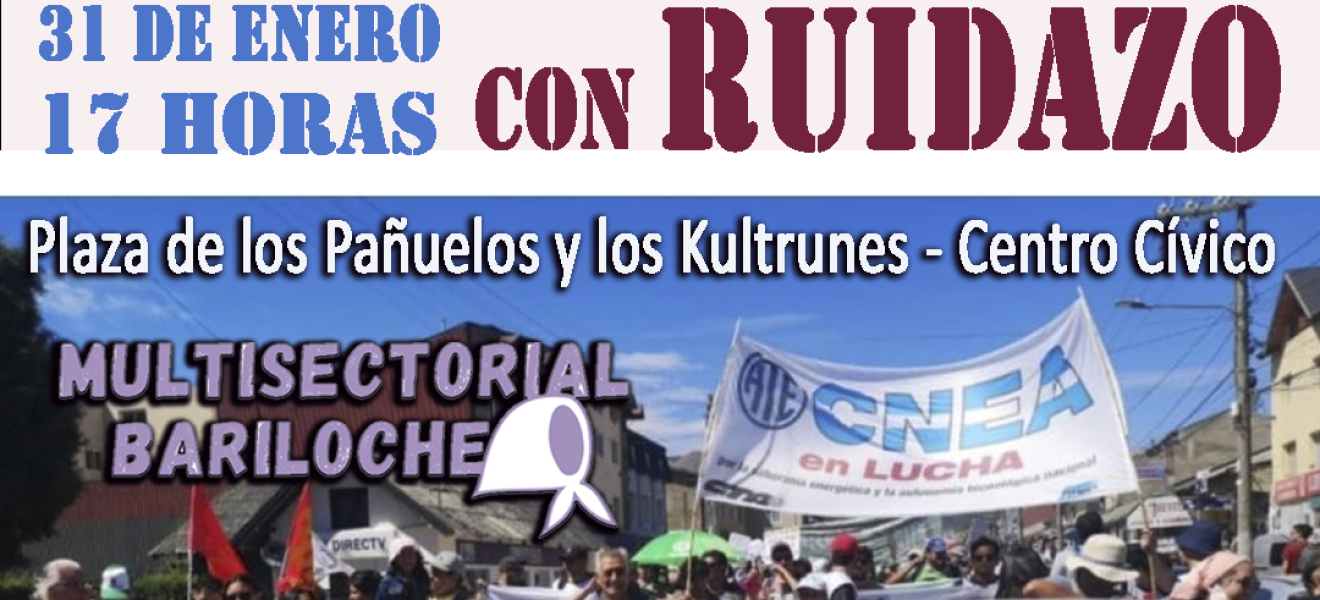 Ruidazo y asamblea abierta en Bariloche por el tratamiento de la Ley Ómnibus