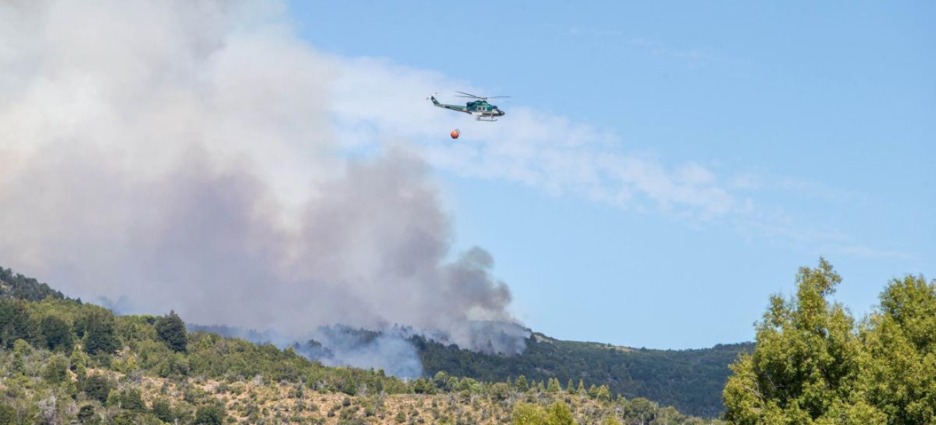 Dividen en 6 el área afectada por los incendios de bosques en el Parque Nacional Los Alerces