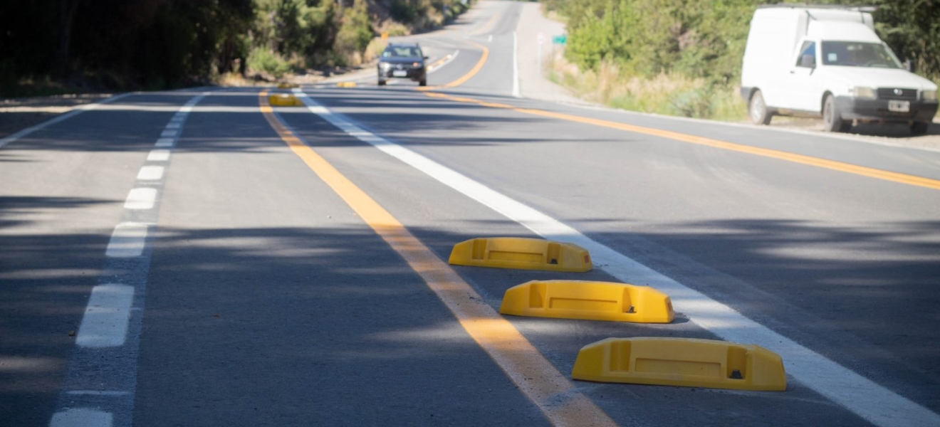 Bariloche: señalizan la ciclovía en la Ruta Provincial 79