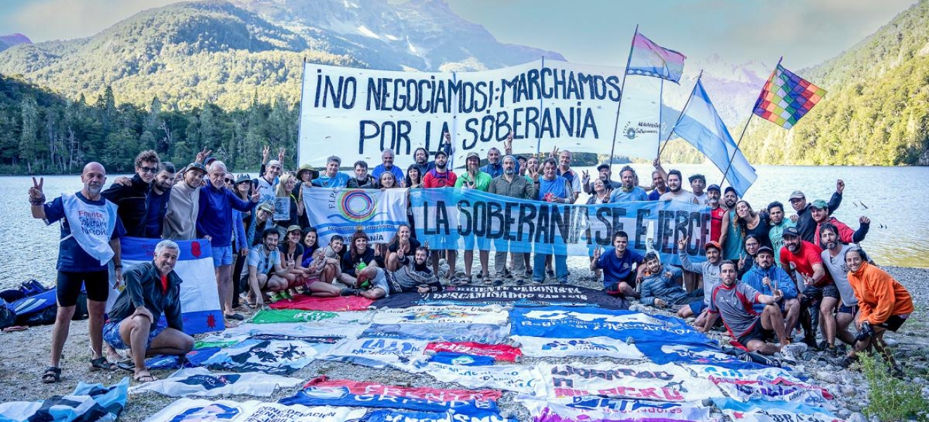 Parte de Bariloche la 8va Marcha por la Soberanía a Lago Escondido