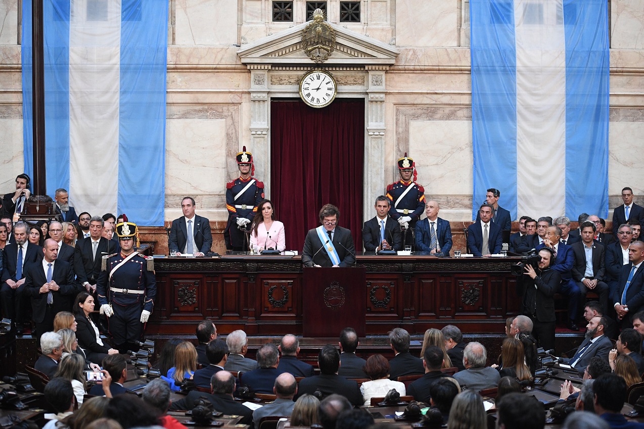 (((video))) Milei inauguró el 142° período de sesiones ordinarias en el Congreso de la Nación