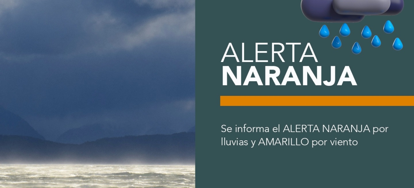 Bariloche: Alerta naranja por lluvias y amarillo por viento