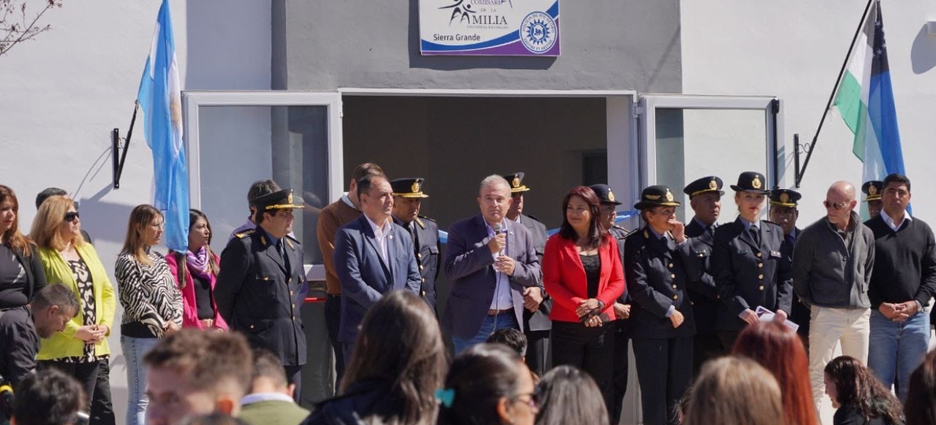 Vicegobernador de Río Negro inauguró una nueva Comisaría de la Familia