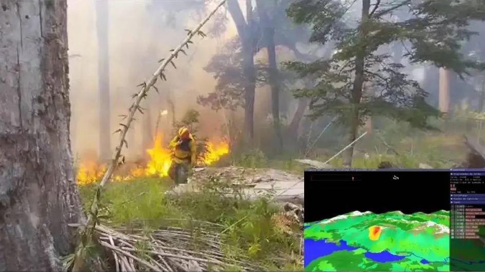 Bariloche: Río Negro probó un nuevo simulador de propagación del fuego en incendios