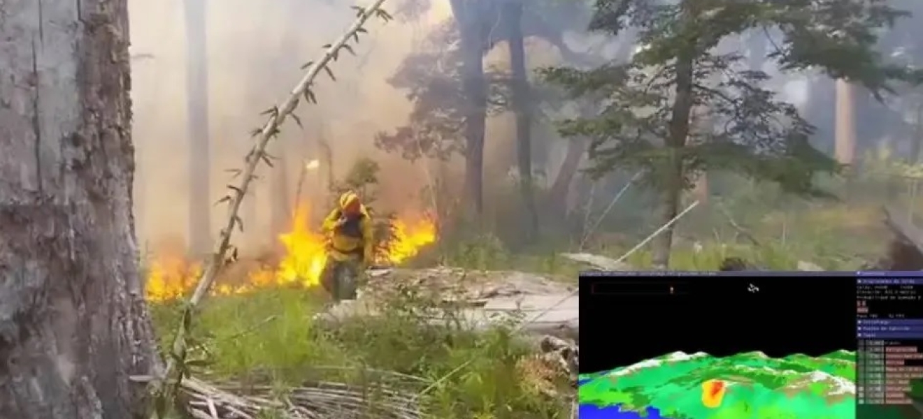 Bariloche: Río Negro probó un nuevo simulador de propagación del fuego en incendios