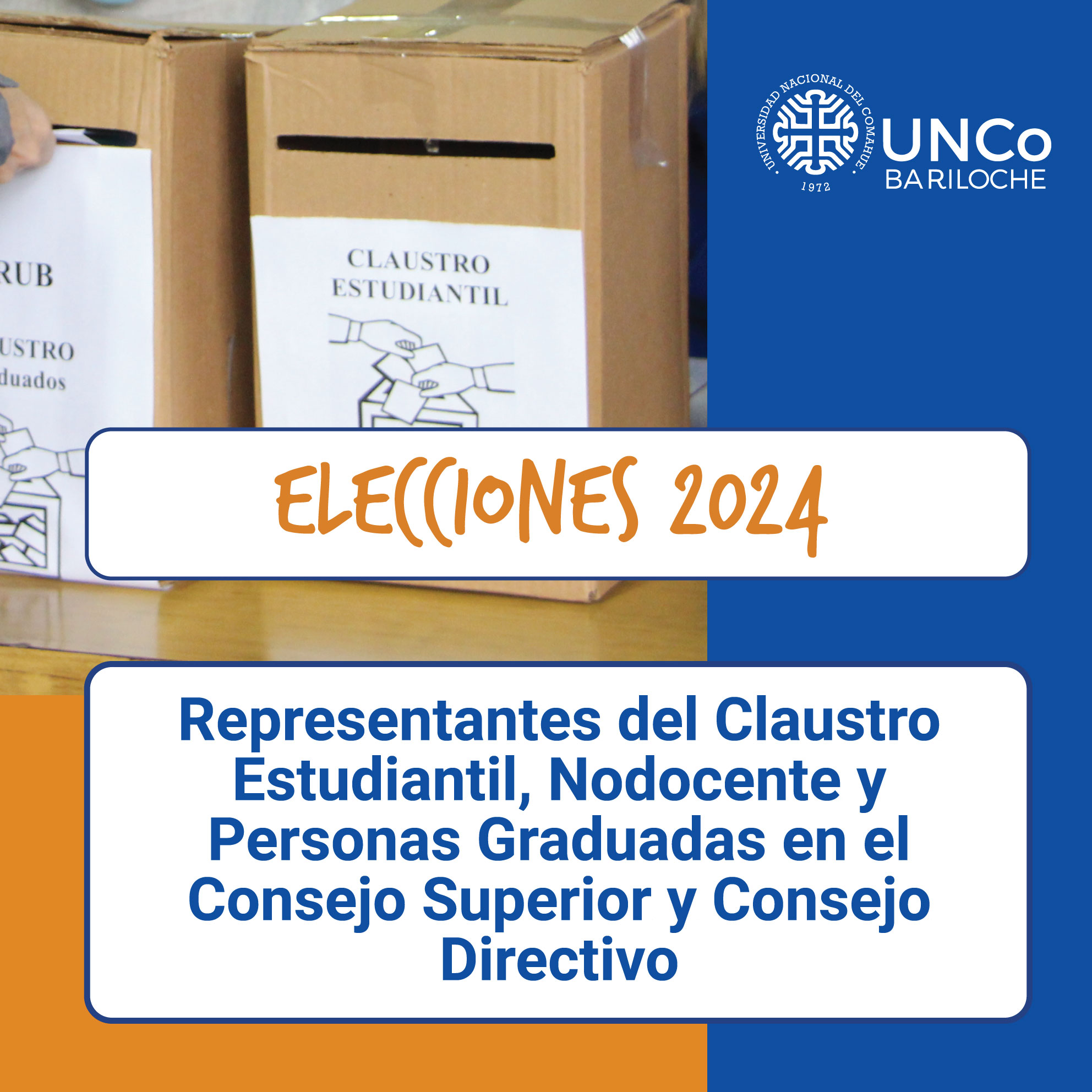 Elecciones 2024 UNCo Bariloche – CRUB