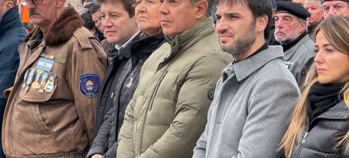 El gobernador de Neuquén participó de los actos por Malvinas en Tierra del Fuego