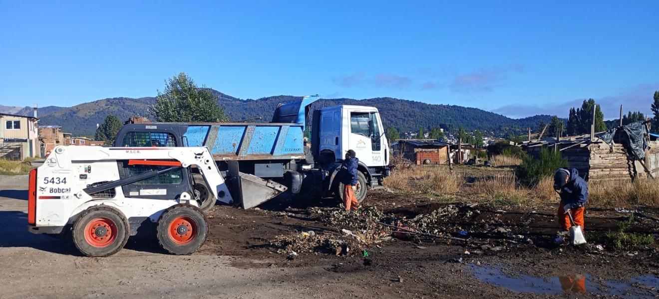 Trabajos en calles y espacios públicos en el Alto de Bariloche