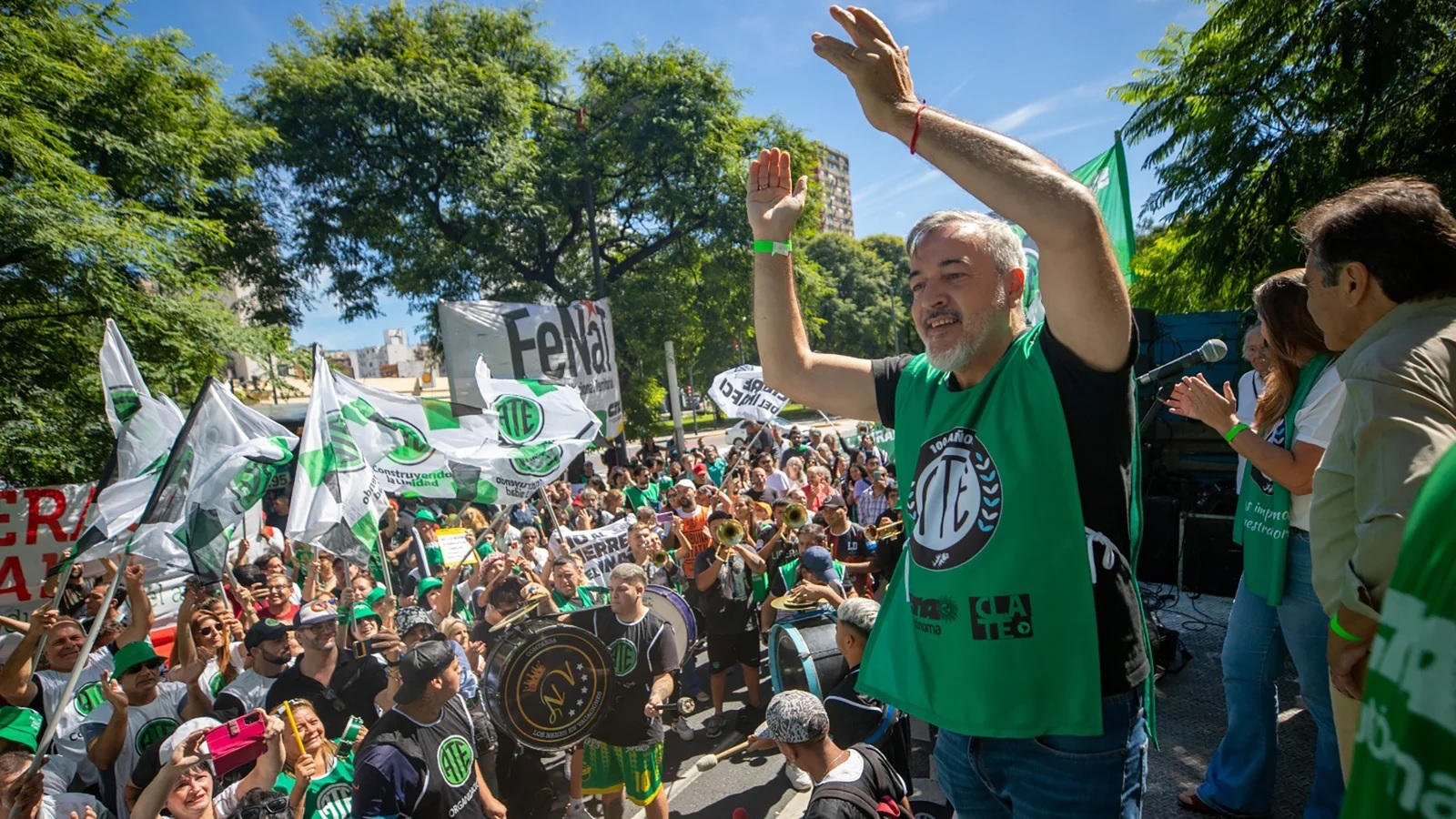 ATE convocó a acelerar las protestas hasta que el sádico de Caputo se vaya del Gobierno