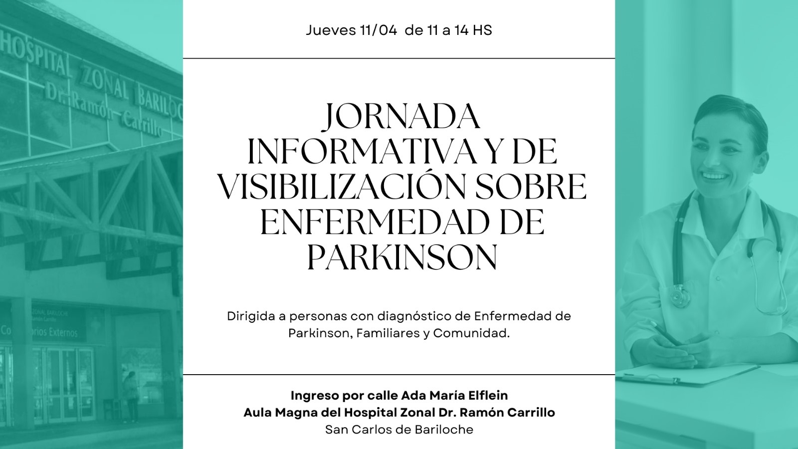 Bariloche: Jornada informativa y de visibilización sobre la enfermedad de Parkinson