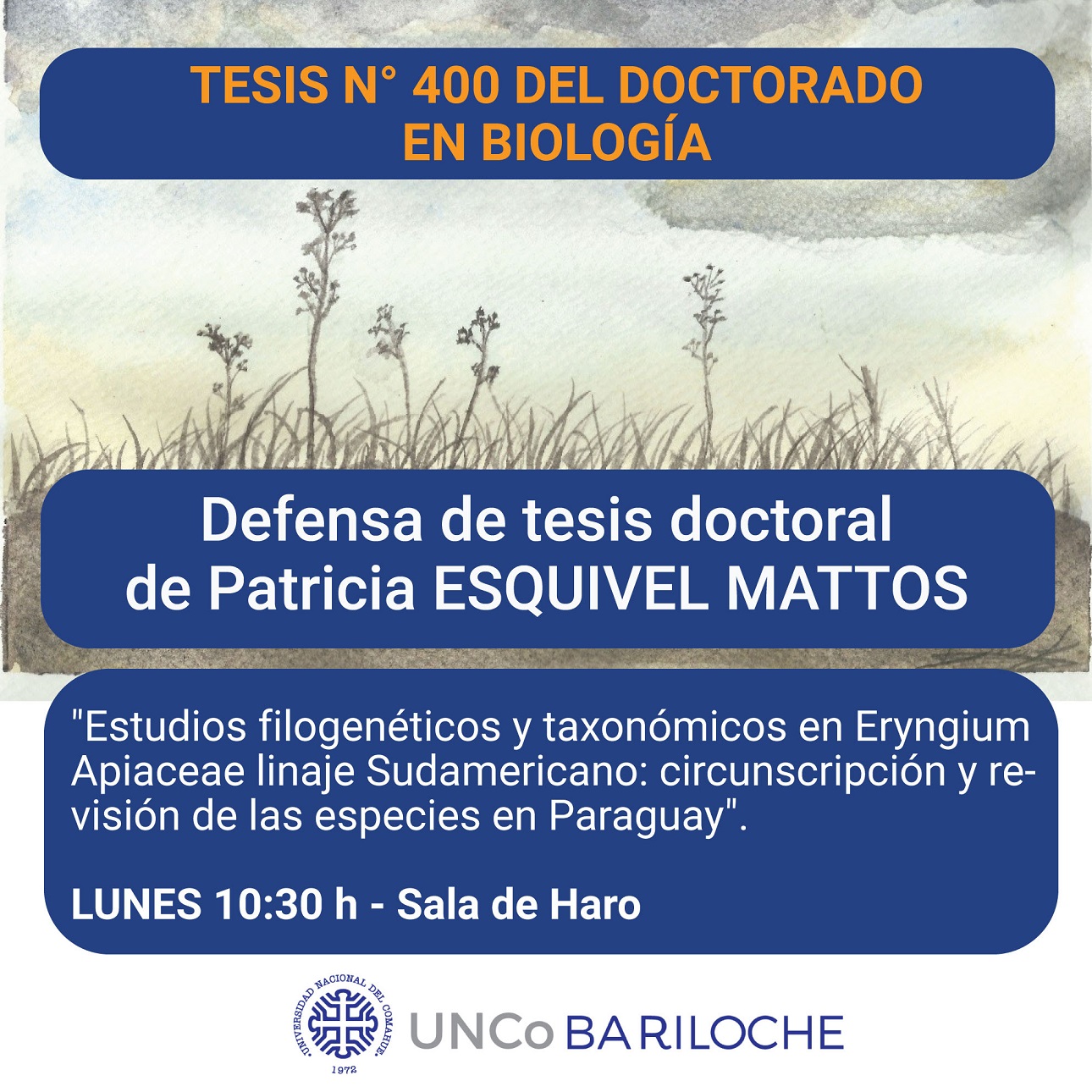 Bariloche; El Doctorado en Biología de la UNCo llega a su defensa de tesis número 400