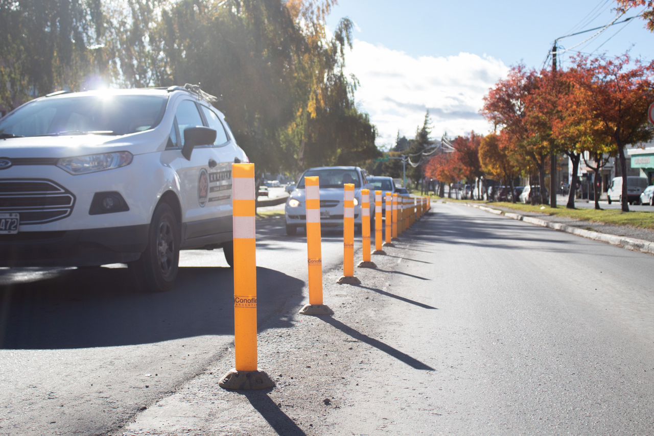 Tránsito y Transporte sigue con los trabajos de demarcación en Bariloche